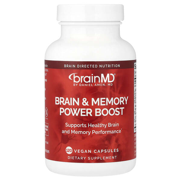 BrainMD, Potenciador del cerebro y la memoria, 120 cápsulas veganas