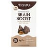 Brain Boost, Barrita proteica de origen vegetal, Chocolate negro y almendras, 10 barritas, 50 g (1,5 oz) cada una