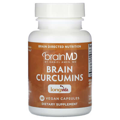 BrainMD, Brain Support Curcumin, 400 mg, 30 Vegan Capsules