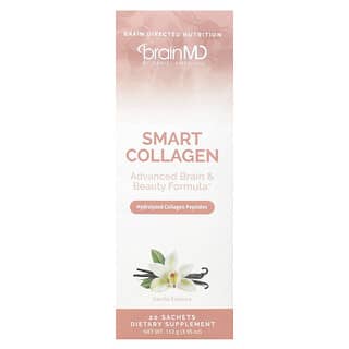 BrainMD, Smart Collagen，香草精華，20 小袋，3.95 盎司（112 克）