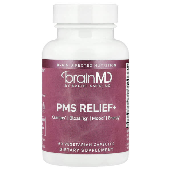 BrainMD PMS Relief+, 60 Vegetarian Capsules
