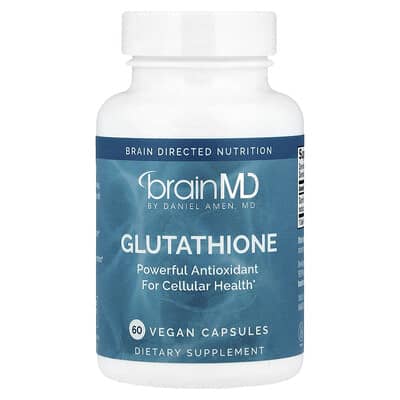 BrainMD, Glutathione Vegan Capsules, 60 Capsules (250 mg Each)