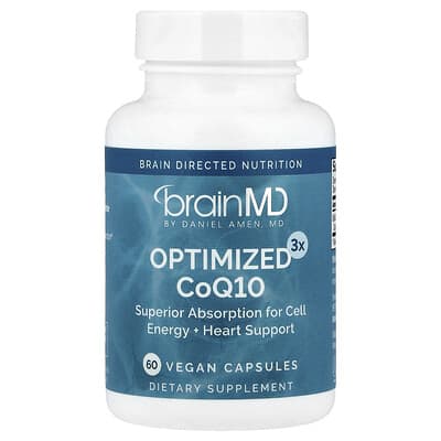 BrainMD, Optimized3x CoQ10, 60 Vegan Capsules
