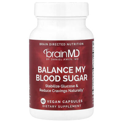 BrainMD, Balance My Blood Sugar, 60 Vegan Capsules