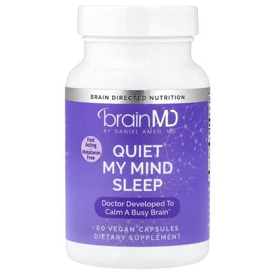 BrainMD, Calming Sleep Aid, 60 Vegan Capsules