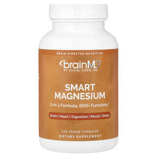 BrainMD, Smart Magnesium, 120 Vegan Kapsül (Kapsül başına 150 mg)