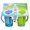 Grow With Me Training Straw Cup, Blue and Green, 2 Pack, 6 oz Each