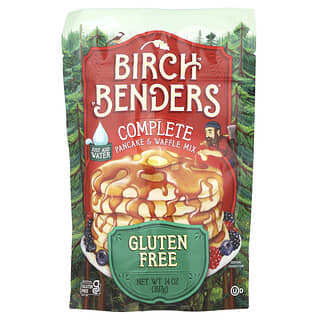 Birch Benders, Mélange complet pour pancakes et gaufres, Sans gluten, 397 g