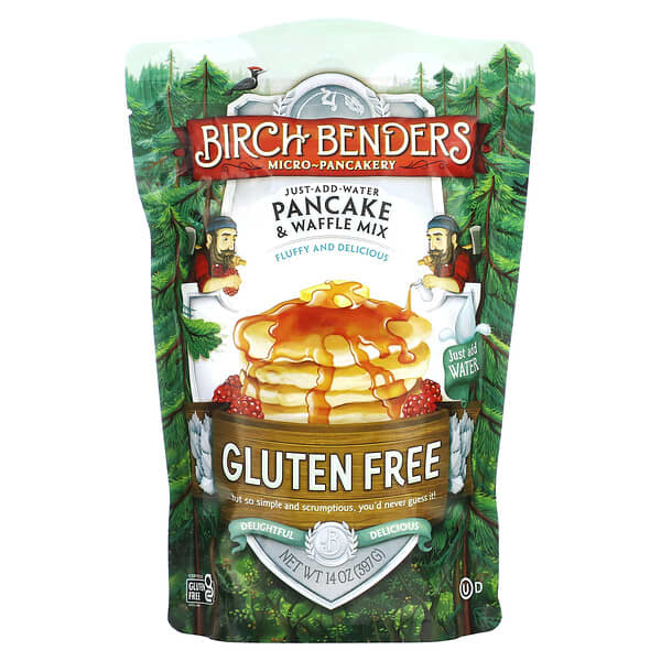 Birch Benders‏, خليط الوافل والفطائر المحلاة، خالٍ من الجلوتين، 14 أونصة (397 جم)