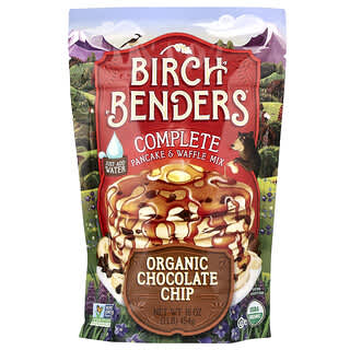 Birch Benders, Complete Pancake & Waffle Mix, Organic Chocolate Chip, 1 lb (454 g)