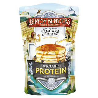 Birch Benders, смесь для приготовления блинов и вафель, протеиновая, 454 г (1 фунт)