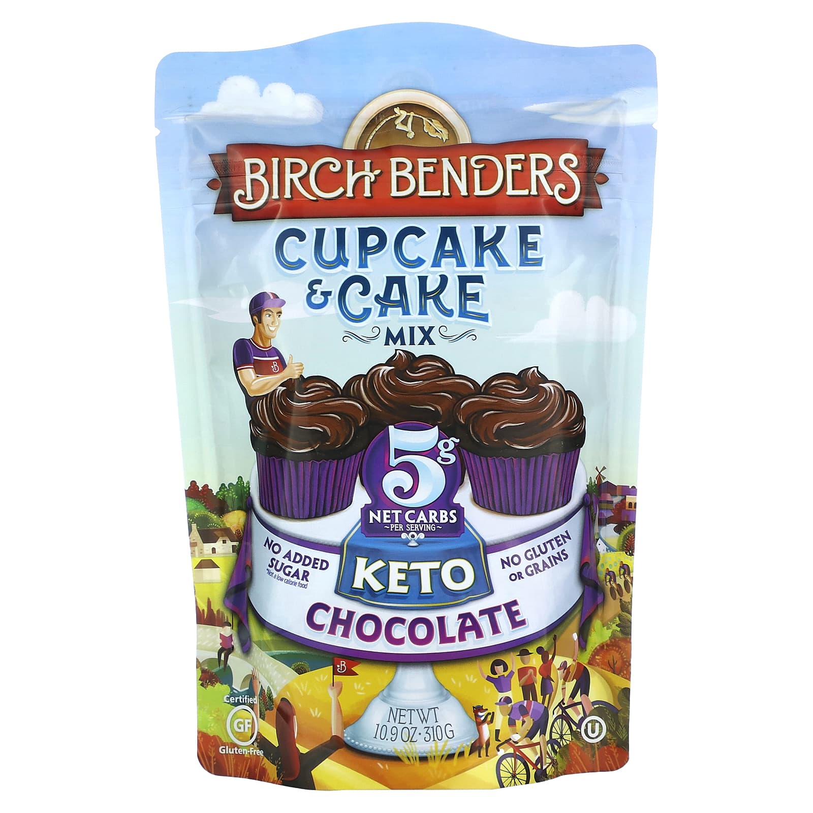 Birch Benders Cupcake And Cake Mix Keto Chocolate 109 Oz 310 G 