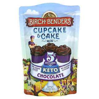 Birch Benders, 纸杯蛋糕和蛋糕粉，生酮，巧克力，10.9 盎司（310 克）