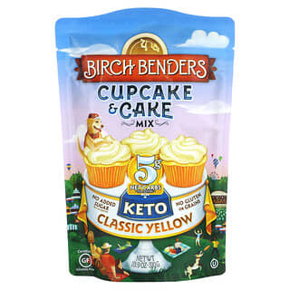 Birch Benders, 纸杯蛋糕和蛋糕粉，经典黄色，10.9 盎司（310 克）