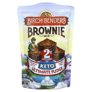 Birch Benders, Mezcla para brownies, Cetogénico, Fudge superior`` 306 g (10,8 oz)