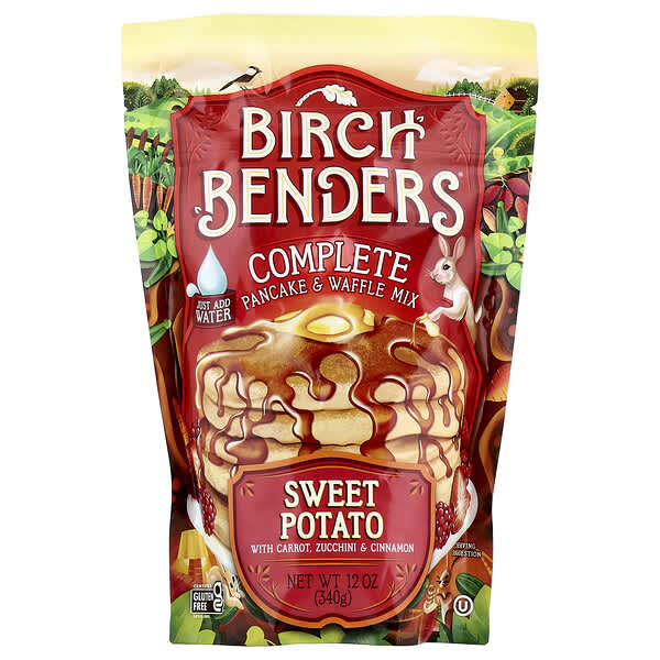 Birch Benders, 컴플리트 팬케이크 & 와플 믹스, 고구마, 340g(12oz)