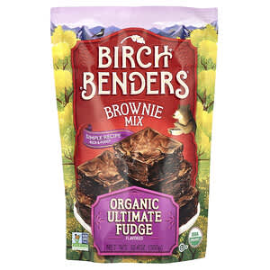 Birch Benders, Mezcla para brownies, Dulce de azúcar orgánico superior, 380 g (13,4 oz)