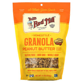 Bob's Red Mill, Granola Homestyle, Manteiga de Amendoim, 312 g (11 oz)