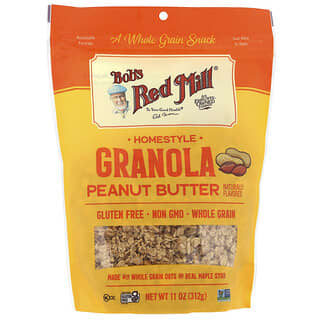 Bob's Red Mill, Homestyle Granola, Pindakaas, 11 oz (312 g)