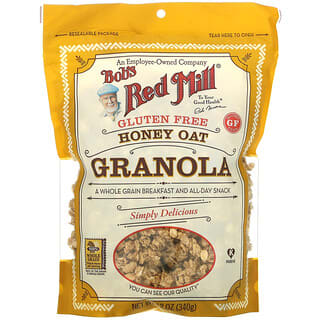 Bob's Red Mill, Granola avoine/miel, sans gluten, 12 oz (340 g)