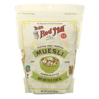Bob's Red Mill, Muesli, Tropical, sin gluten, 397 g (14 oz)