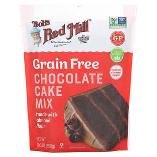 Bob's Red Mill, خليط كعكة الشوكولاتة الخالية من الحبوب، مصنوع من دقيق اللوز، 10.5 أونصات (300 جم)