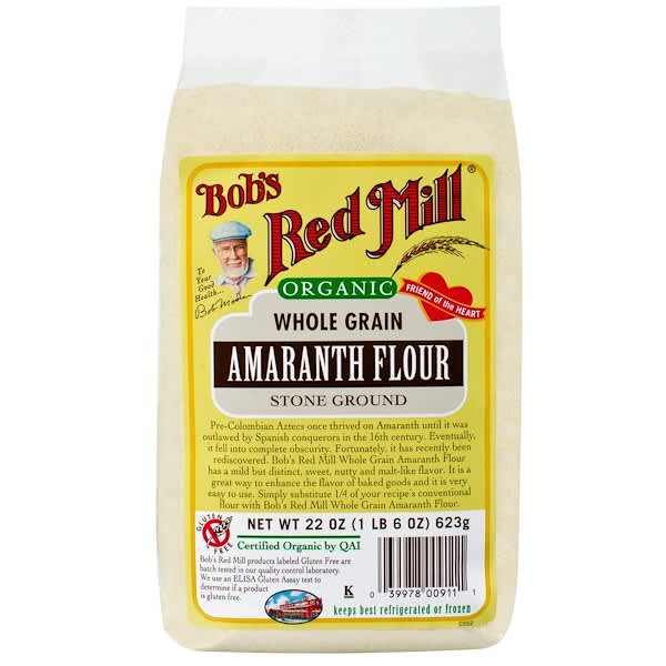Bob's Red Mill, オーガニック、全粒粉アマランス小麦粉、 22 オンス (623 g)