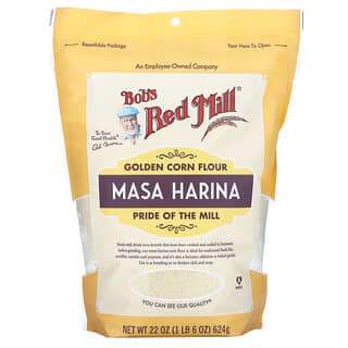 Bob's Red Mill, Farinha de Milho Dourado, Masa Harina, 624 g (22 oz)