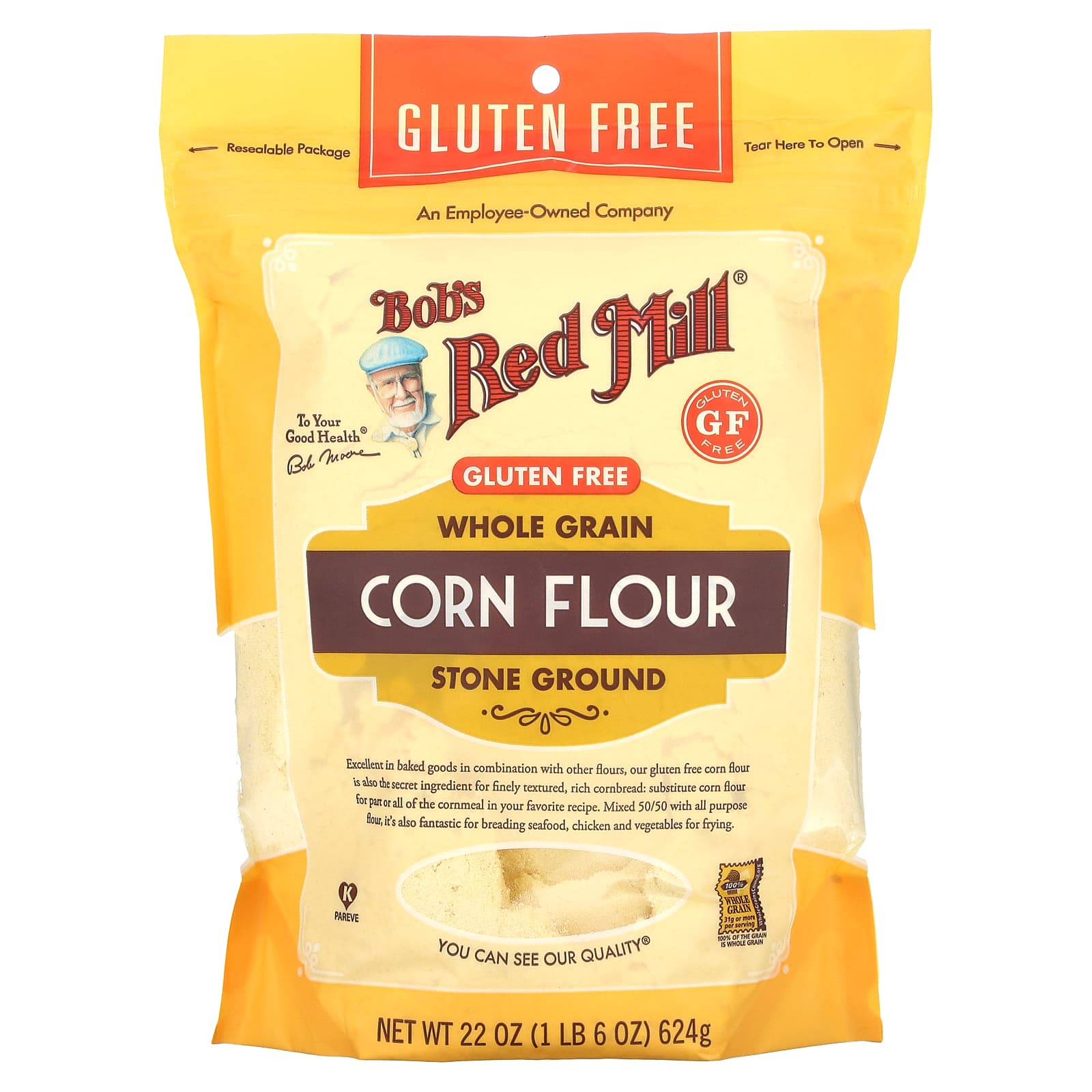 Bob S Red Mill Corn Flour Whole Grain Lb Oz G