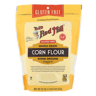 Bob's Red Mill, Corn Flour, Whole Grain, Gluten Free, 1 lb 6 oz (624 g)