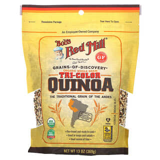 Bob's Red Mill, Organic Tri-Color Quinoa, dreifarbige Bio-Quinoa, Vollkorn, 369 g (13 oz.)