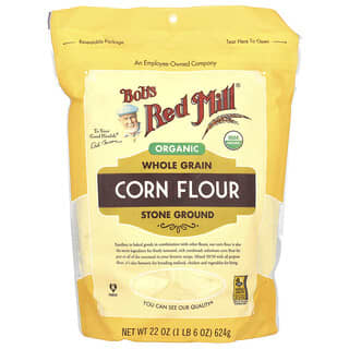 Bob's Red Mill, Organic Corn Flour, Bio-Maismehl, Vollkorn, 624 g (22 oz.)