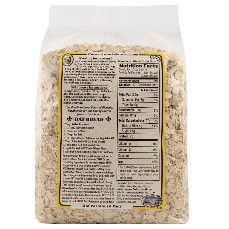 Old Fashioned Rolled Oats, Whole Grain, 32 oz (907 g)