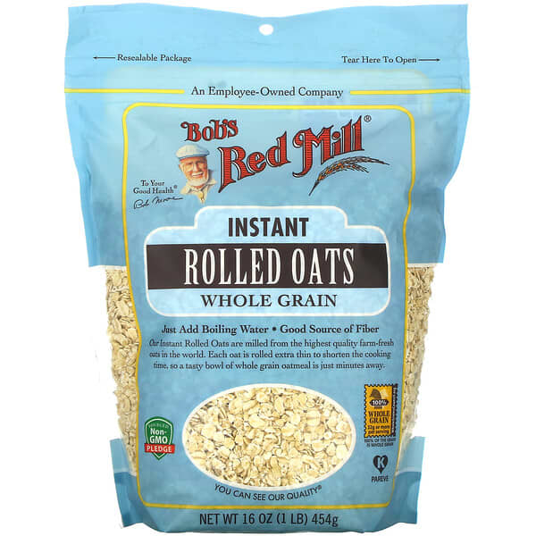 Bob's Red Mill, Instant Rolled Oats, Whole Grain, 16 oz (454 g)