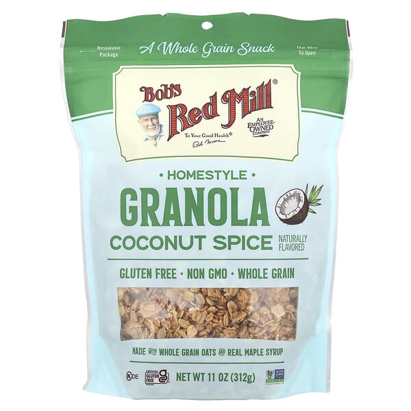 Bob's Red Mill, Homestyle Granola, Coconut Spice, 11 oz (312 g)