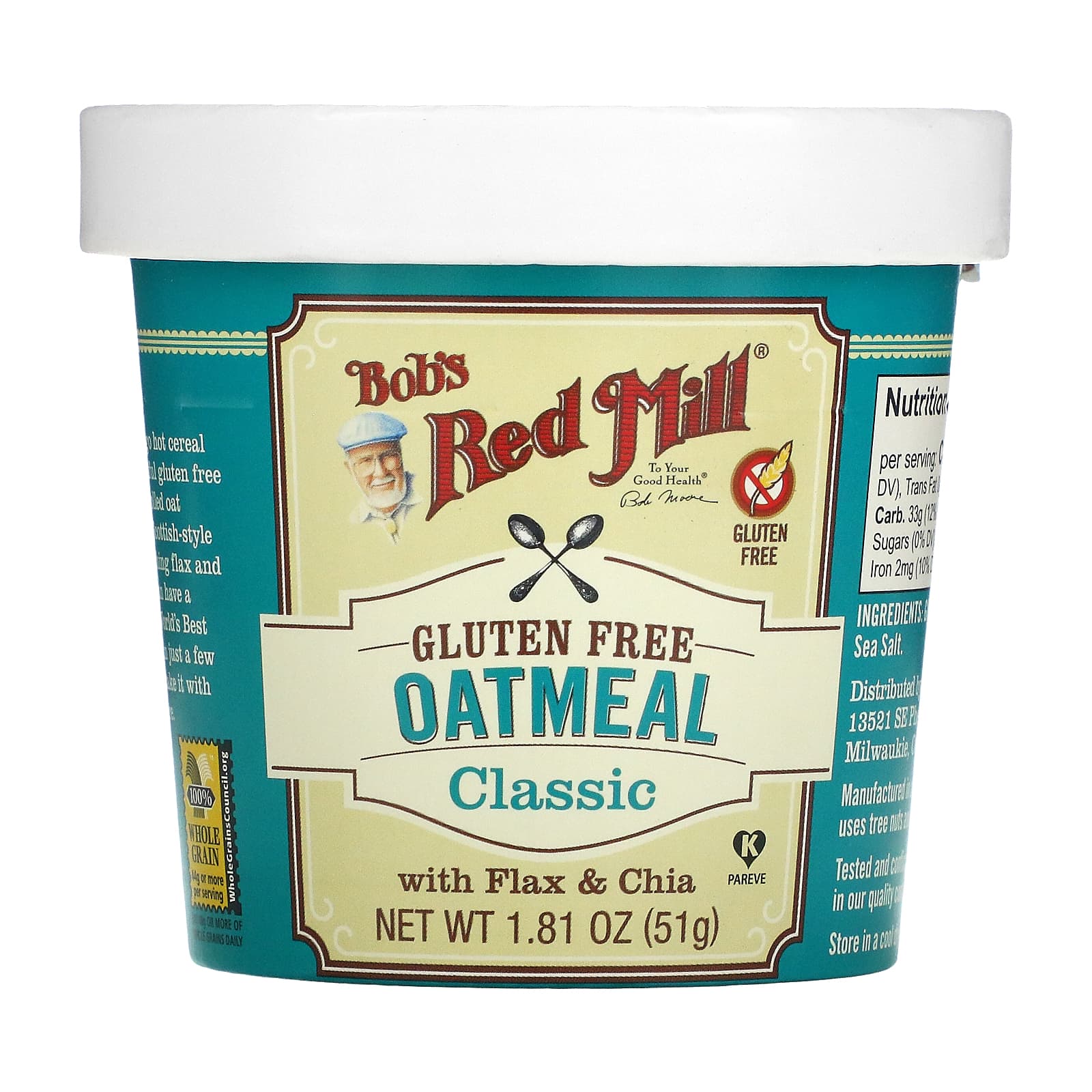 bob's red mill classic oatmeal cup