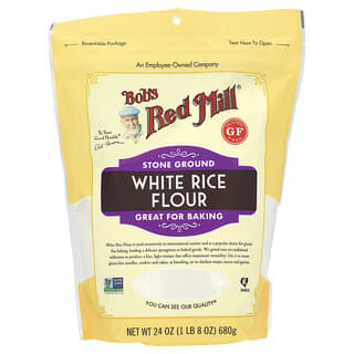 Bob's Red Mill, Harina de arroz blanco, 680 g (24 oz)