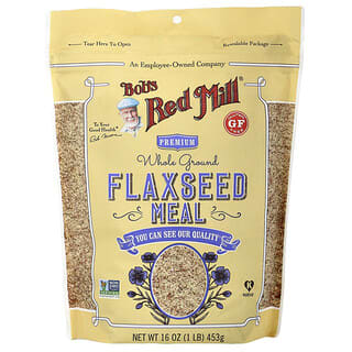 Bob's Red Mill, Premium Whole Ground Flaxseed Meal, 1 lb (453 g)