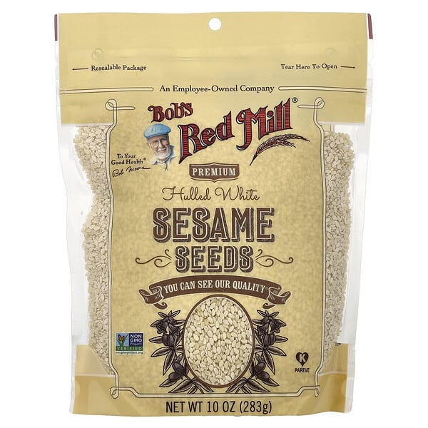 Bob's Red Mill, 有殼白芝麻籽，10 盎司（283 克）