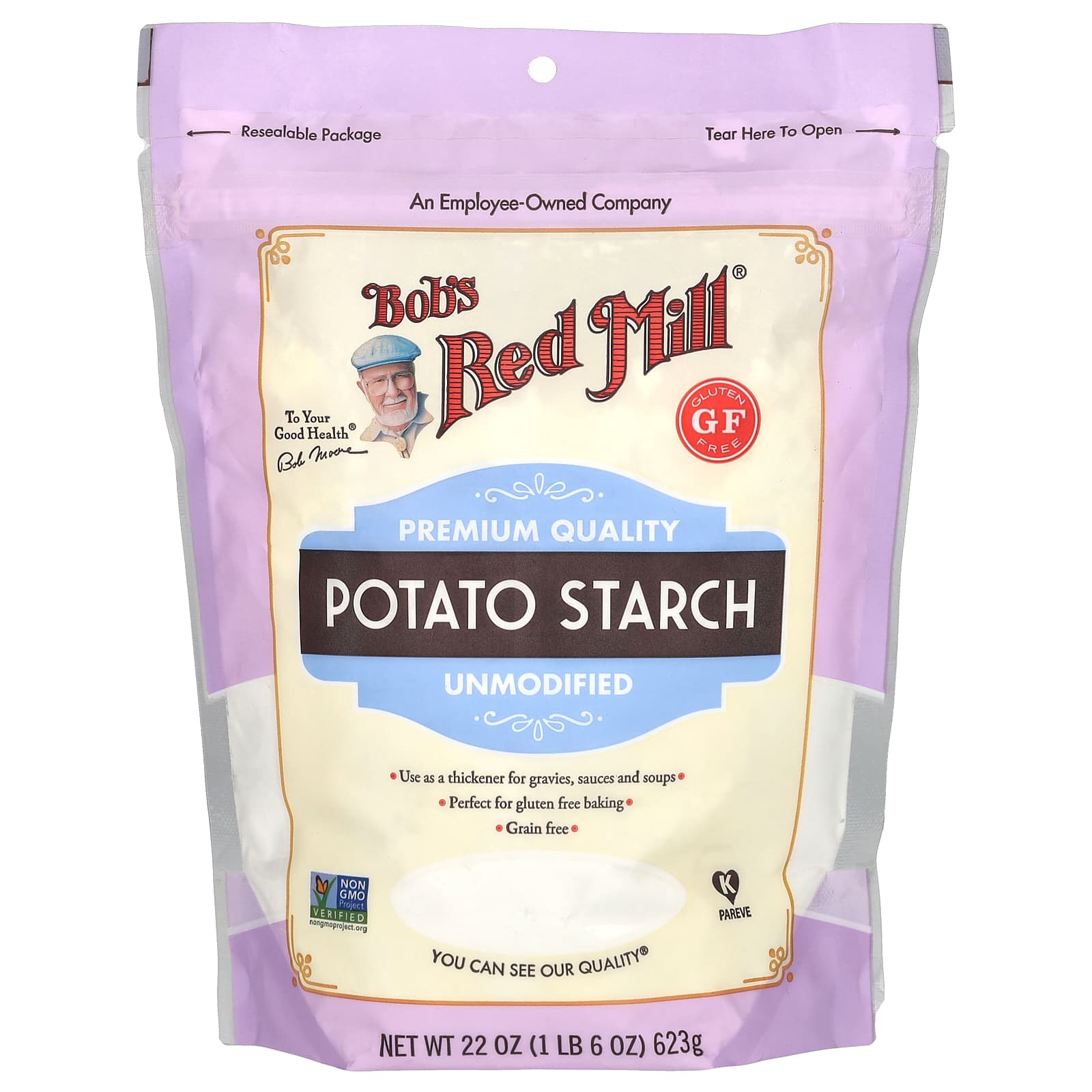 Bob's Red Mill, Potato Starch, Unmodified, Gluten Free, 22 oz (623 g) 