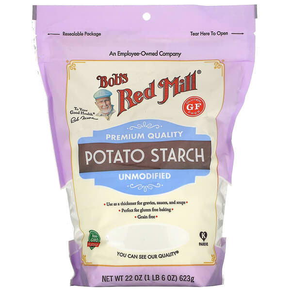 Bob's Red Mill, Potato Starch, Unmodified, Gluten Free, 22 oz (623 g)