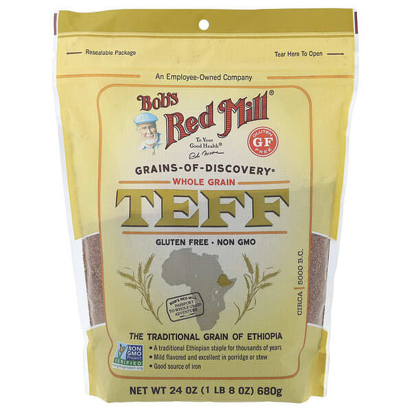 Bob's Red Mill, Teff, Whole Grain, 24 oz (680 g) — product photo 1
