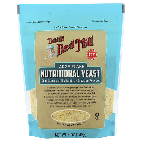 Bob's Red Mill, Large Flake Nutritional Yeast, Gluten Free, 5 oz (142 g)