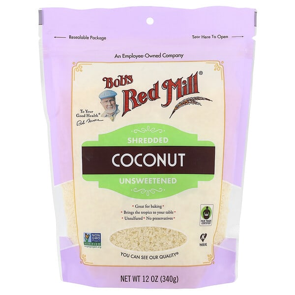 Bob's Red Mill, Coco rallado, sin endulzantes, 340 g (12 oz)