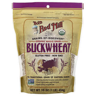 Bob's Red Mill, Organic Buckwheat, Wholegrain, 16 oz (454 g)