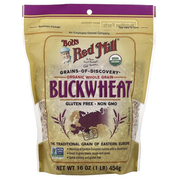 Bob's Red Mill, 有机荞麦，全谷物，16 盎司（454 克）