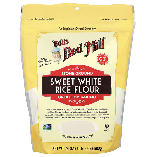 Bob's Red Mill, 스위트 백미 가루, 680g(24oz)