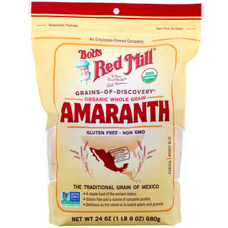 Bob's Red Mill, Organic Amaranth, Whole Grain, 24 oz (680 g)