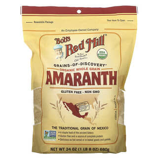 Bob's Red Mill, Organic Amaranth, Whole Grain, 1 lb 8 oz (680 g)