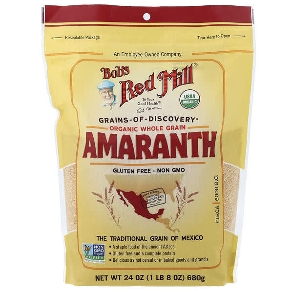 Bob's Red Mill, Organic Amaranth, Whole Grain, 24 oz (680 g)